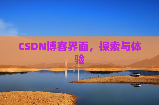 CSDN博客界面，探索与体验